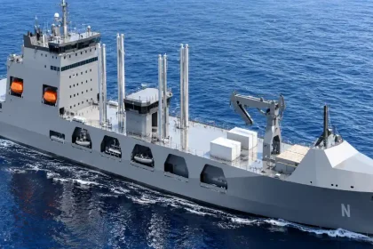 Indian Navy’s First 43,500-Tonne Fleet Support Ship Set for Launch at Visakhapatnam