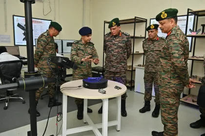 General Dhiraj Seth Reviews Indigenous Drone Development and Advanced Technologies at 515 Army Base Workshop