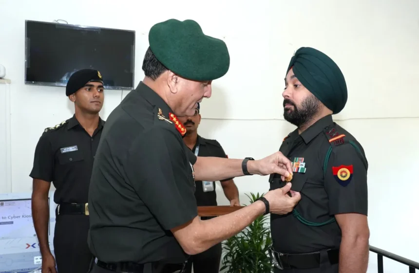 General Dhiraj Seth Commending