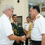 General Dhiraj Seth Shaking Hands
