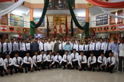 Group Photo of Students and Officers