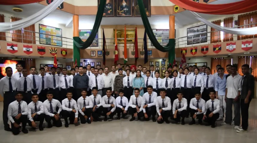 Group Photo of Students and Officers