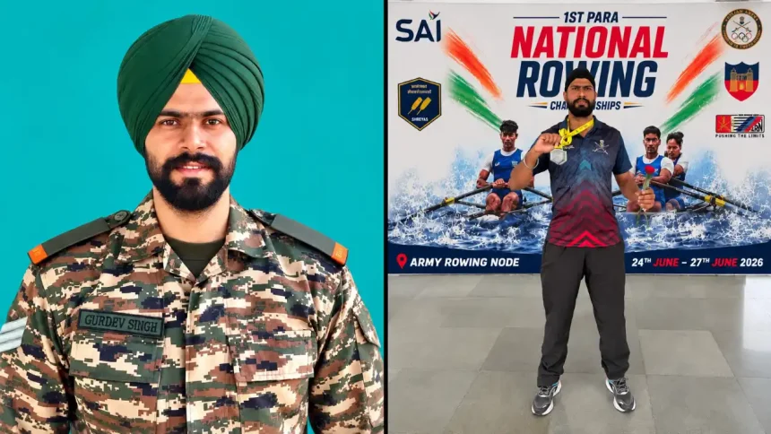 Havildar Gurdev Singh Loses Leg in Mine Blast, Wins Silver Medal in Para Rowing