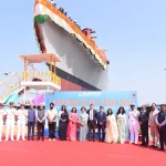 Indian Navy's New Indigenous Warship Srishti Launched at Goa Shipyard