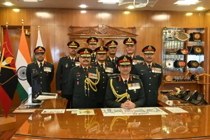 Lieutenant General Shrinjay Pratap Singh and Other Officers
