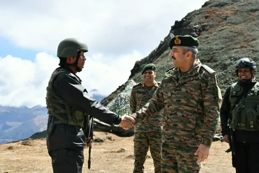 Lt Gen Man Raj Singh Mann Reviews Combat Training and Operational Readiness of Trishakti Corps in East Sikkim