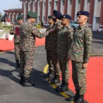 Lt Gen Rajesh Pushkar Commending