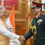 Lt Gen Shrinjay Pratap Singh Calls on Himachal Pradesh Governor Kavinder Gupta in Shimla