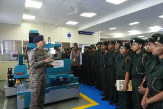 60 Bhonsala Military School Students Visit Indian Army’s MCEME in Secunderabad, Explore Drones, AI and Robotics
