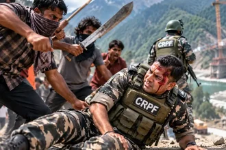 सीआरपीएफ सहायक कमांडेंट सियांग परियोजना सर्वे स्थल पर भीड़ के हँसिए हमले में गंभीर रूप से घायल