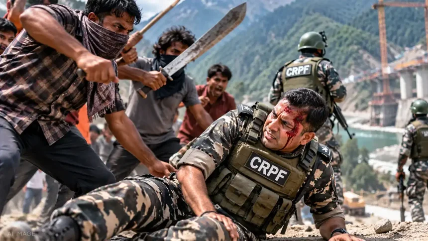 सीआरपीएफ सहायक कमांडेंट सियांग परियोजना सर्वे स्थल पर भीड़ के हँसिए हमले में गंभीर रूप से घायल