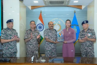 CRPF DG G P Singh Felicitates Asian Games Gold Medalist Boxer Lovlina Borgohain