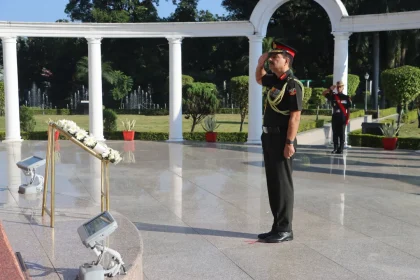 Officer Saluting