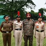 Officers with Cadets