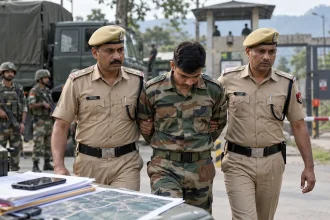 सेना के जवान को सेना की गतिविधियों की जानकारी पाकिस्तान के साथ साझा करने के आरोप में गिरफ्तार किया गया