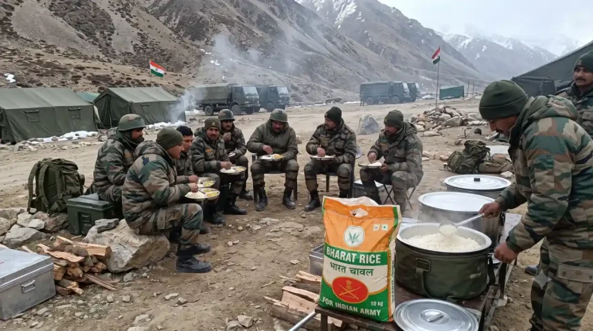 भारतीय सेना ने सैनिकों के लिए ‘भारत राइस’ की शुरुआत की, सैन्य रसद मजबूत करने को FCI के साथ एमओयू किया