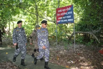 Vice Admiral Vineet McCarty Reviews Operational Readiness at Remote Andaman Islands
