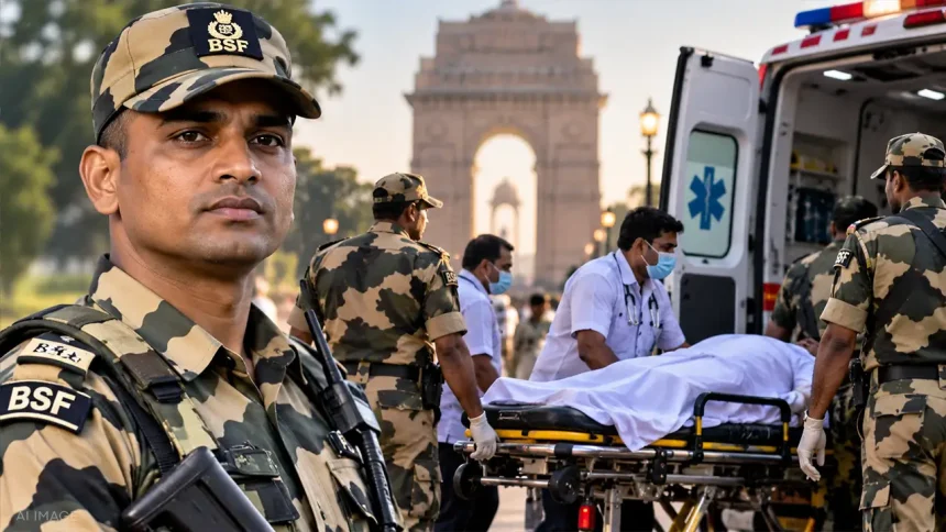 दिल्ली में ड्यूटी के दौरान 33 वर्षीय BSF जवान की कार्डियक अरेस्ट से मौत