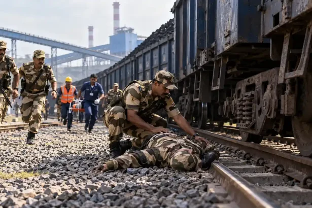 एनटीपीसी फरक्का में ड्यूटी पर तैनात CISF जवान कोयला ट्रेन की चपेट में आया