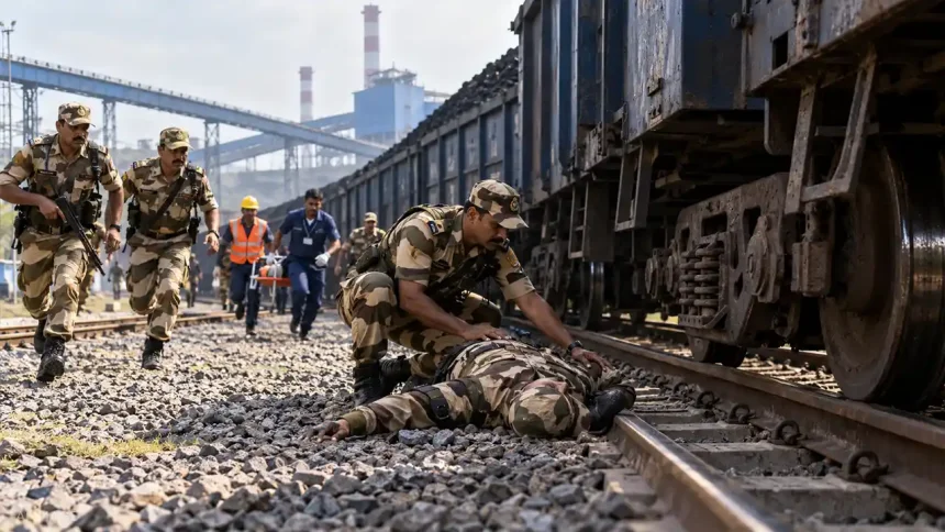 एनटीपीसी फरक्का में ड्यूटी पर तैनात CISF जवान कोयला ट्रेन की चपेट में आया
