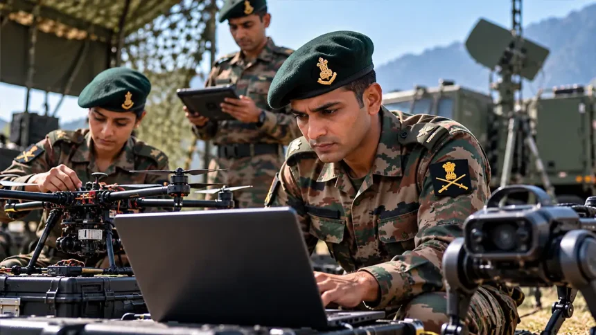 भारतीय सेना ने एआई, ड्रोन, साइबर सुरक्षा और उभरती प्रौद्योगिकियों में ₹75,000 तक के सशुल्क इंटर्नशिप की घोषणा की